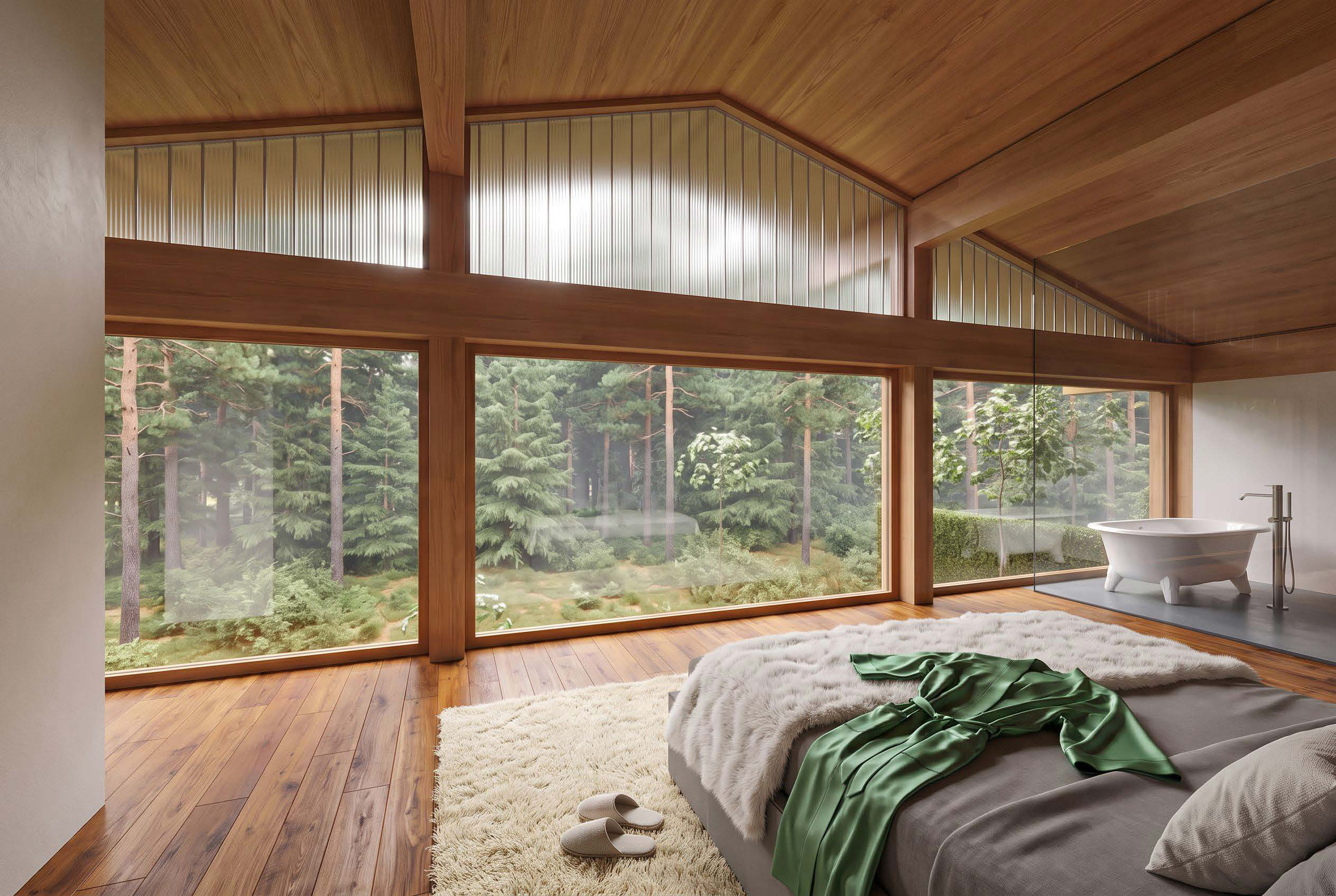 The primary retreat architectural rendering