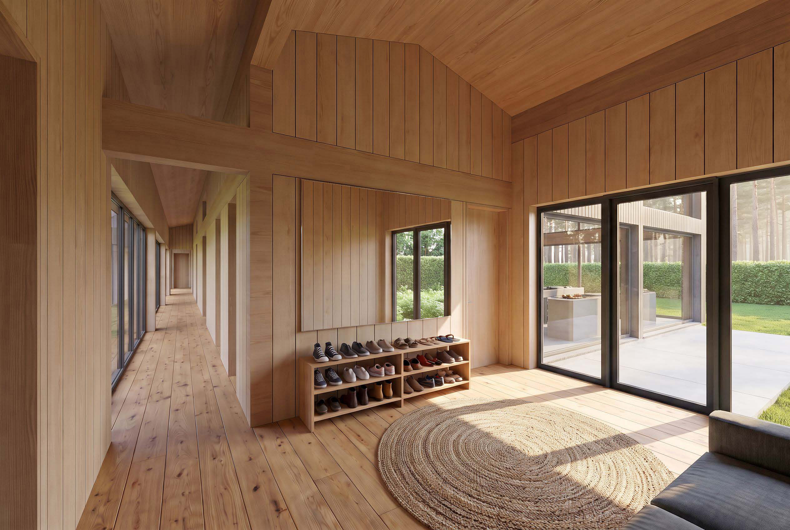A welcoming arrival architectural rendering