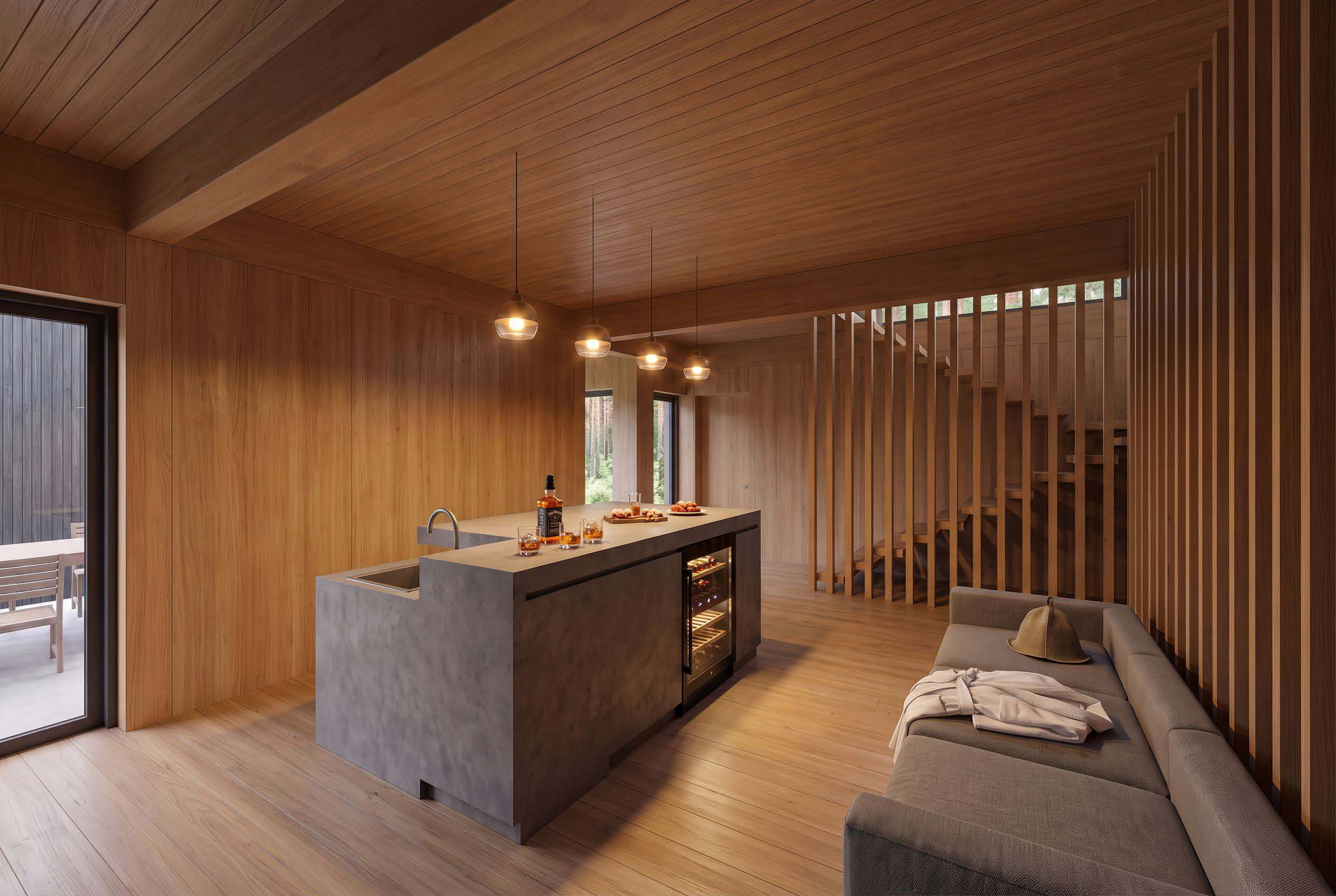 Wine Bar architectural rendering